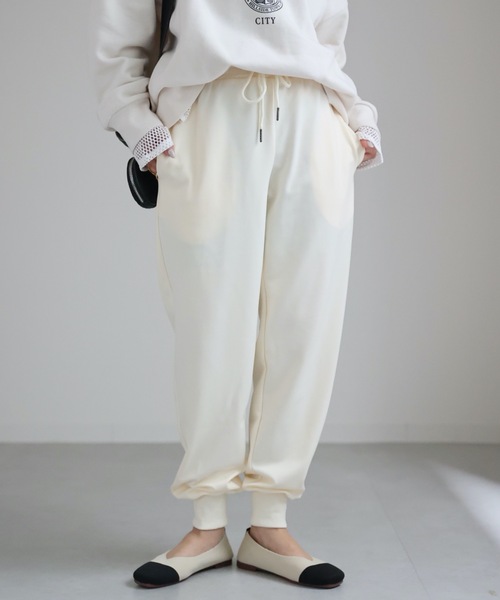 新品未使用　ELLIE ポンチジョガーパンツ【WHITE】S ELLIE ポンチジョガーパンツ【WHITE】