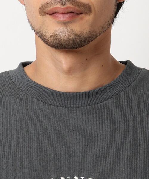 BASECONTROL（ベースコントロール）の「◆ビンテージ風 ドッグ刺繍 クルーネックスウェット トレーナー（スウェット・メンズ・ブラック/アイボリー/ブルー系5・02/03/04）」の8枚目の写真