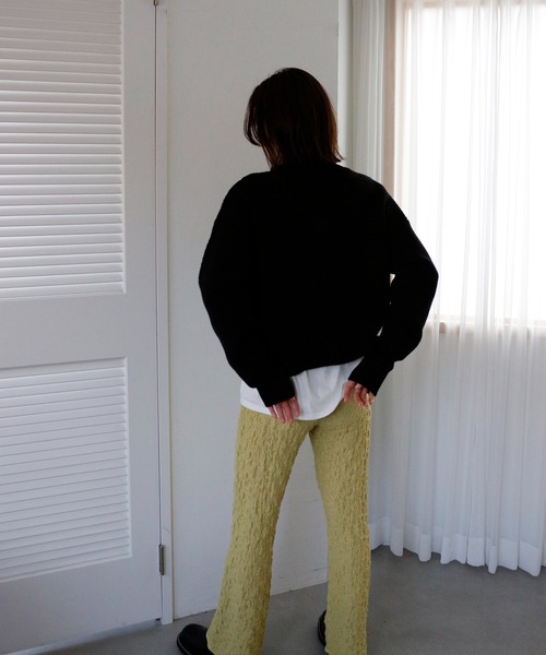 CIENA(シエナ)の「カノコ2wayカーディガン(カーディガン/ボレロ・レディース・ブラック/オフホワイト/グリーン/ラベンダー・FREE)」の10枚目の写真