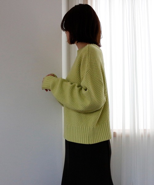 CIENA(シエナ)の「カノコ2wayカーディガン(カーディガン/ボレロ・レディース・ブラック/オフホワイト/グリーン/ラベンダー・FREE)」の15枚目の写真