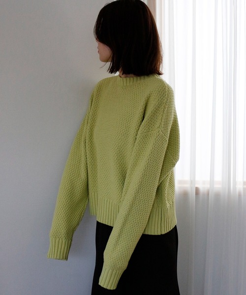 CIENA(シエナ)の「カノコ2wayカーディガン(カーディガン/ボレロ・レディース・ブラック/オフホワイト/グリーン/ラベンダー・FREE)」の16枚目の写真