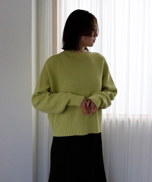 CIENA(シエナ)の「カノコ2wayカーディガン(カーディガン/ボレロ・レディース・ブラック/オフホワイト/グリーン/ラベンダー・FREE)」の12枚目の写真