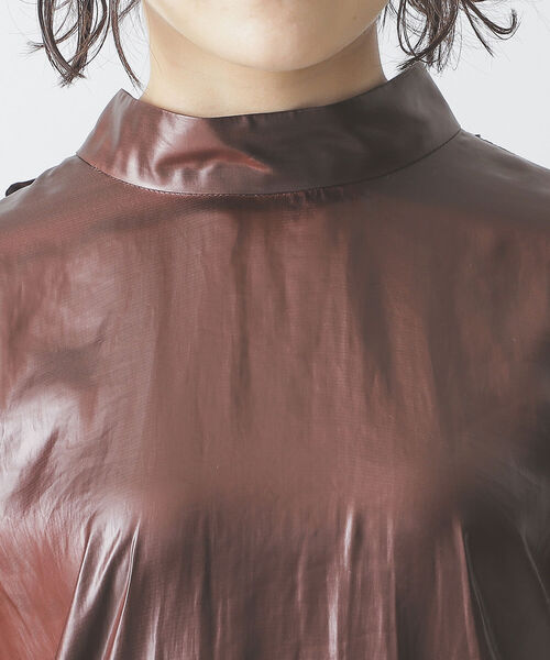 BEAMS LIGHTS（ビームスライツ）の「BEAMS LIGHTS / チンツ加工 バックリボン ブラウス（シャツ/ブラウス・レディース・ブラック/ブラウン・ONE SIZE）」の14枚目の写真