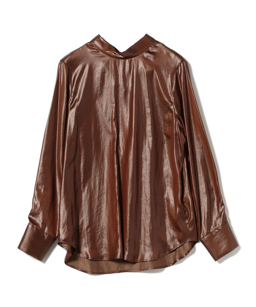 BEAMS LIGHTS（ビームスライツ）の「BEAMS LIGHTS / チンツ加工 バックリボン ブラウス（シャツ/ブラウス・レディース・ブラック/ブラウン・ONE SIZE）」の21枚目の写真