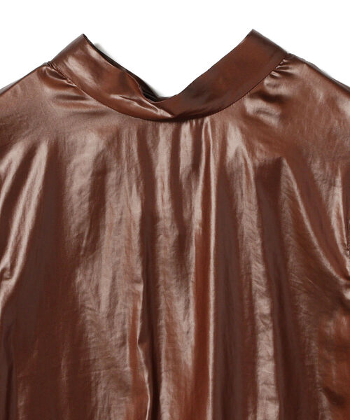 BEAMS LIGHTS（ビームスライツ）の「BEAMS LIGHTS / チンツ加工 バックリボン ブラウス（シャツ/ブラウス・レディース・ブラック/ブラウン・ONE SIZE）」の22枚目の写真