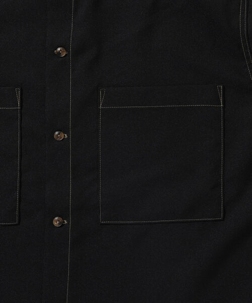 BEAMS LIGHTS(ビームスライツ)の「BEAMS LIGHTS / カラーステッチ 半袖 シャツ(シャツ/ブラウス・メンズ・ライトブルー/ブラック/ベージュ・SMALL/MEDIUM/LARGE)」の10枚目の写真