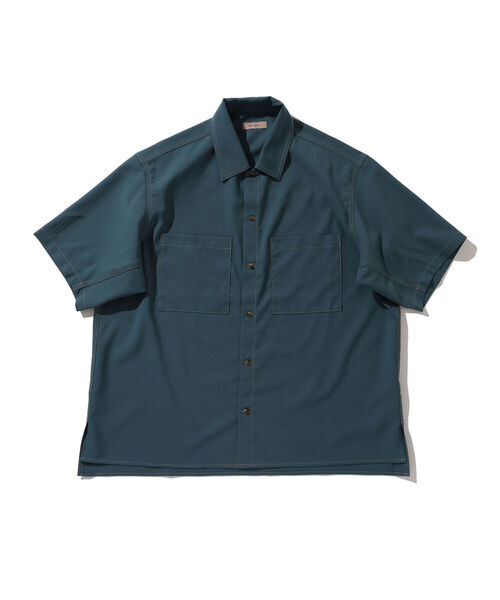 BEAMS LIGHTS(ビームスライツ)の「BEAMS LIGHTS / カラーステッチ 半袖 シャツ(シャツ/ブラウス・メンズ・ライトブルー/ブラック/ベージュ・SMALL/MEDIUM/LARGE)」の13枚目の写真