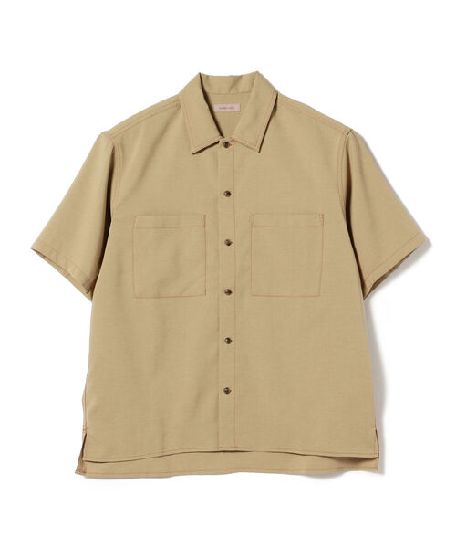 BEAMS LIGHTS(ビームスライツ)の「BEAMS LIGHTS / カラーステッチ 半袖 シャツ(シャツ/ブラウス・メンズ・ライトブルー/ブラック/ベージュ・SMALL/MEDIUM/LARGE)」の19枚目の写真