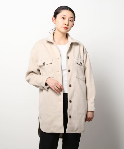 Banana Republic(バナナリパブリック)の「コージー ツイル シャツジャケット(その他アウター・レディース・ベージュ・S/M/L/XS)」の5枚目の写真