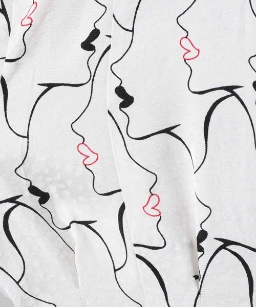 JEANASIS（ジーナシス）の「アソートガラフレアロングワンピース