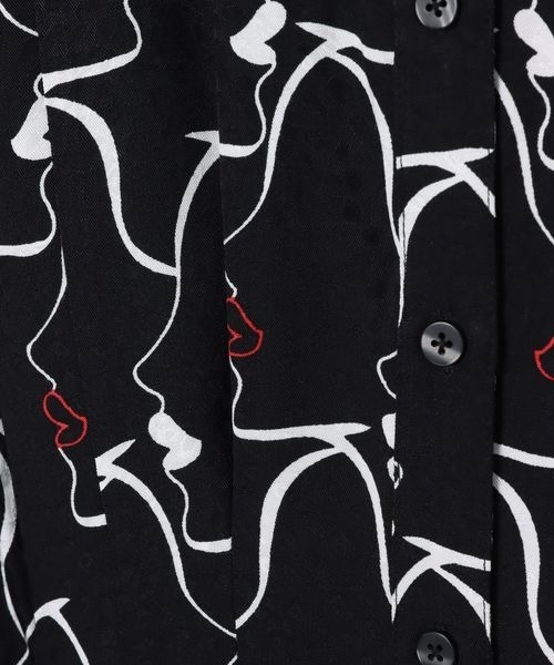 JEANASIS（ジーナシス）の「アソートガラフレアロングワンピース