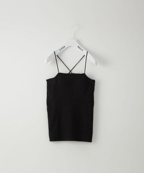 CITEN（シテン）の「＜CITEN（シテン）＞スクエアネック カップインキャミソール（キャミソール・レディース・オフホワイト/マスタード/ブラック・FREE）」の2枚目の写真