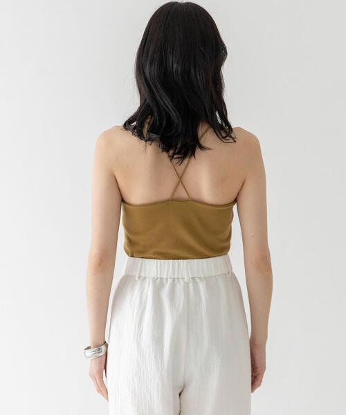 CITEN（シテン）の「＜CITEN（シテン）＞スクエアネック カップインキャミソール（キャミソール・レディース・オフホワイト/マスタード/ブラック・FREE）」の4枚目の写真