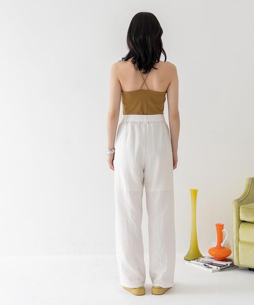 CITEN（シテン）の「＜CITEN（シテン）＞スクエアネック カップインキャミソール（キャミソール・レディース・オフホワイト/マスタード/ブラック・FREE）」の7枚目の写真