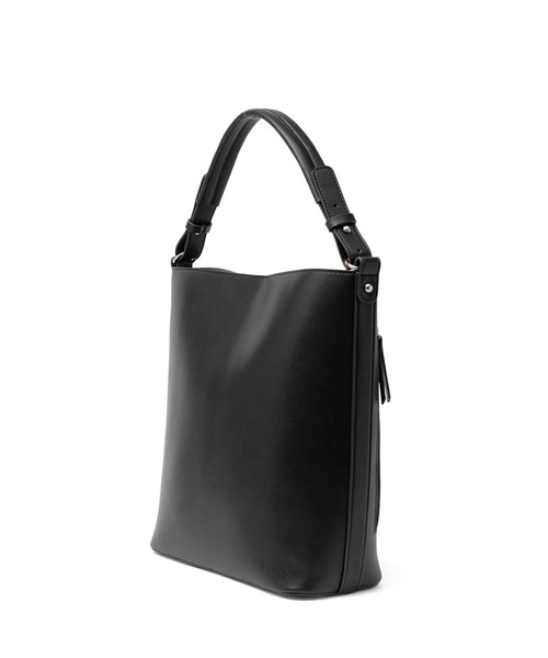 VitaFelice（ヴィータフェリーチェ）の「ワンハンドル2wayトートバッグ バケットバッグ（トートバッグ・レディース・ブラウン/ブラック/ベージュ系その他/ブルー系その他/グレー/ワイン/ライトグレー/バーガンディー/チョコ/ネイビー/アイボリー・FREE）」の14枚目の写真