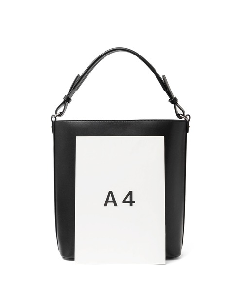 VitaFelice（ヴィータフェリーチェ）の「ワンハンドル2wayトートバッグ バケットバッグ（トートバッグ・レディース・ブラウン/ブラック/ベージュ系その他/ブルー系その他/グレー/ワイン/ライトグレー/バーガンディー/チョコ/ネイビー/アイボリー・FREE）」の17枚目の写真