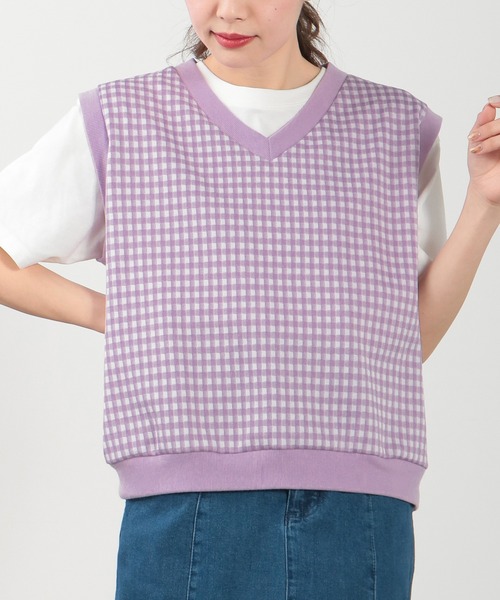 Honeys（ハニーズ）の「ジャカードベスト（ベスト）」 - WEAR