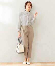 【接触冷感・UVケア】イージーケア美脚 パンツ