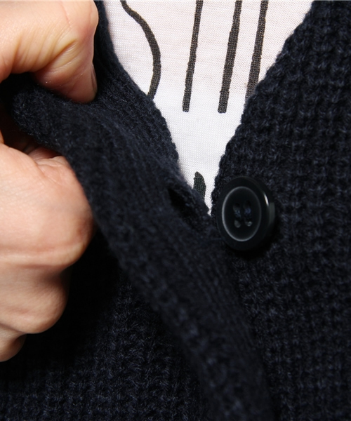 DISCOAT（ディスコート）の「【Discoat】畦ロングカーディガン（カーディガン/ボレロ・レディース・アイボリー/グレー/ネイビー・ﾌﾘ-）」の12枚目の写真