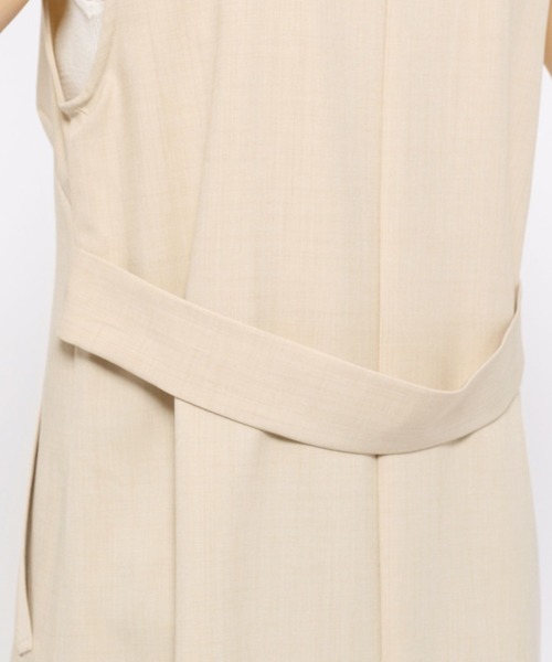 mysty woman（ミスティウーマン）の「ノーカラーロングジレ 275310（ベスト・レディース・ベージュ/ブラウン/グリーン系その他・FREE）」の15枚目の写真