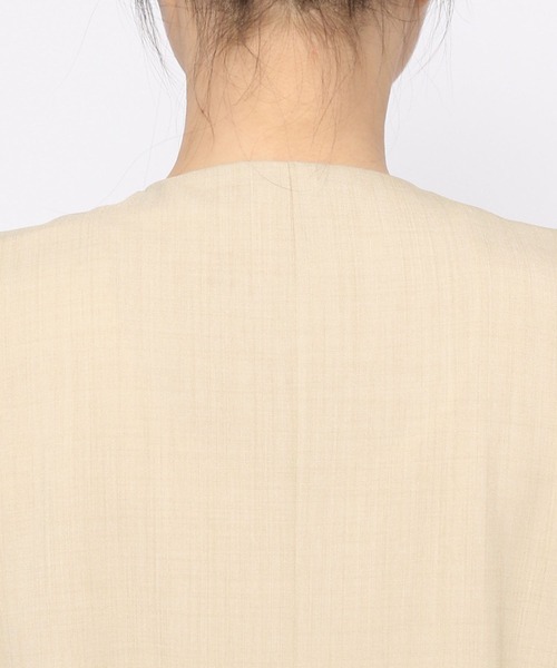 mysty woman（ミスティウーマン）の「ノーカラーロングジレ 275310（ベスト・レディース・ベージュ/ブラウン/グリーン系その他・FREE）」の16枚目の写真