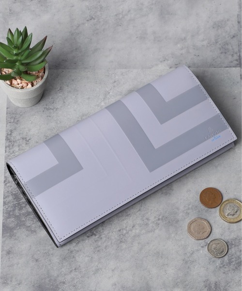 LANVIN en Bleu（ランバンオンブルー）の「リスター 長財布（財布・メンズ・ブラック/グレー/オレンジ/ブルー・FREE）」の4枚目の写真