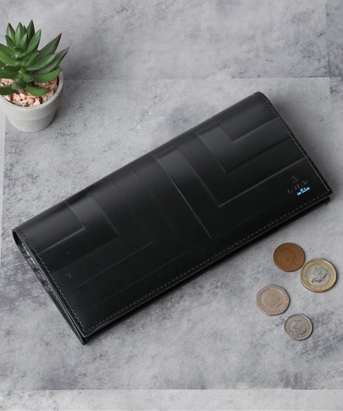 LANVIN en Bleu（ランバンオンブルー）の「リスター 長財布（財布・メンズ・ブラック/グレー/オレンジ/ブルー・FREE）」の3枚目の写真