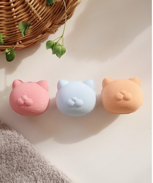 BIRTHDAY BAR（バースデイバー）の「NEKOMOTE Bath Ball Gift Box ネコモテ バスボール 3個セット（入浴剤・バスケア・レディース・マルチ・フリー）」の7枚目の写真