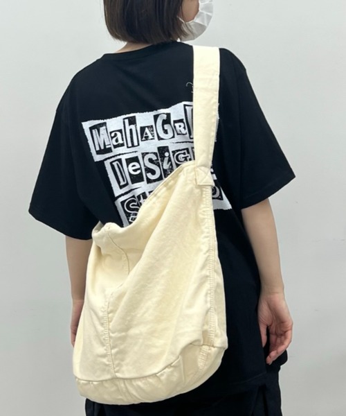 .KOM（ドットコム）の「A'GEM/9 × .kom『.kom/ドットケーオーエム』 アジャスターベルト付 キャンバス ショルダーバッグ（ショルダーバッグ・レディース・ブラック/カーキ/ピンク/アイボリー・FREE）」の20枚目の写真