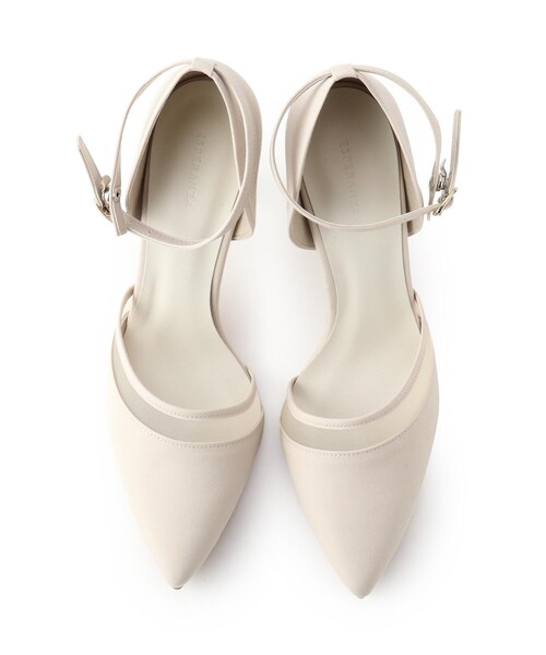 ESPERANZA（エスペランサ）の「◆【ピンヒール／ストラップ／歩きやすい／清涼感／日本製】シースルーアンクルストラップサンダル（パンプス・レディース・ブラック系2/ベージュ系2/ブルー系2・22.5cm/23.5cm/24.5cm/23.0cm/24.0cm/22.0cm）」の6枚目の写真