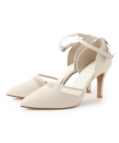 ESPERANZA（エスペランサ）の「◆【ピンヒール／ストラップ／歩きやすい／清涼感／日本製】シースルーアンクルストラップサンダル（パンプス・レディース・ブラック系2/ベージュ系2/ブルー系2・22.5cm/23.5cm/24.5cm/23.0cm/24.0cm/22.0cm）」の4枚目の写真