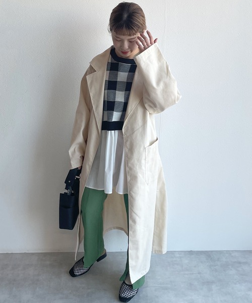 美品 CONNECTERS コネクターズ コットンリネンガウンコート 美品 CONNECTERS コネクターズ コットンリネンガウンコート