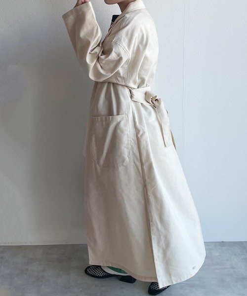w closet（ダブルクローゼット）の「コットンリネンガウンコート