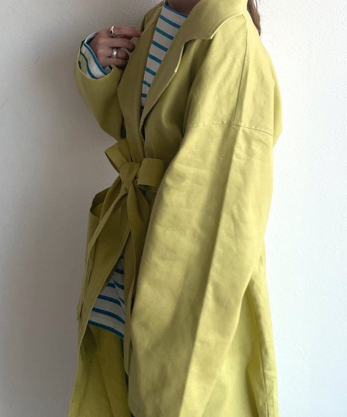 w closet（ダブルクローゼット）の「コットンリネンガウンコート