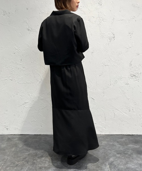 apres jour mignon(アプレジュールミニョン)の「ショート丈ジャケット【SETUP着用可能】【ZOZOTOWN限定アイテム】(テーラードジャケット・レディース・ブラック/ブルー/グレイッシュベージュ/ピンク系その他2・X-LARGE/フリー)」の20枚目の写真