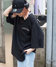 WEGO | WEGO/ヘビーウエイト ラインリブ刺繍BIGT(Tシャツ/カットソー)