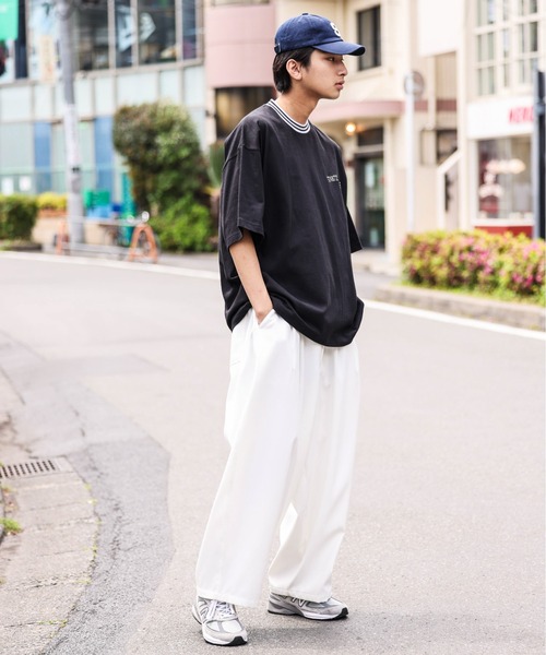 WEGO（ウィゴー）の「WEGO/ヘビーウエイト ラインリブ刺繍BIGT（T