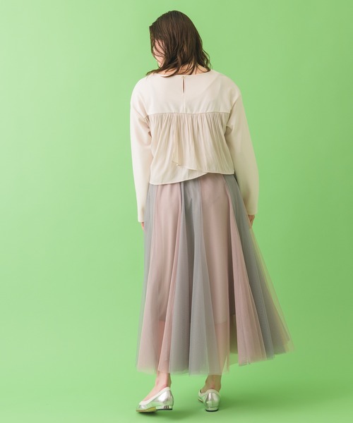 Paradise Picnic（パラダイスピクニック）の「バイカラーチュールスカート（スカート・レディース・ブラック/ピンク/ブラウン・FREE）」の21枚目の写真