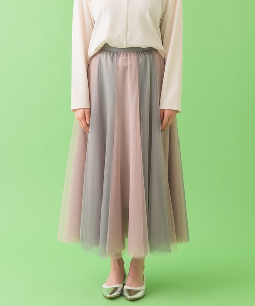 Paradise Picnic（パラダイスピクニック）の「バイカラーチュールスカート（スカート・レディース・ブラック/ピンク/ブラウン・FREE）」の22枚目の写真