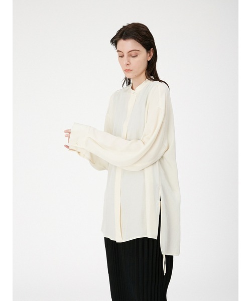 MIESROHE（ミースロエ）の「sustainableアセテートシャツブラウス 