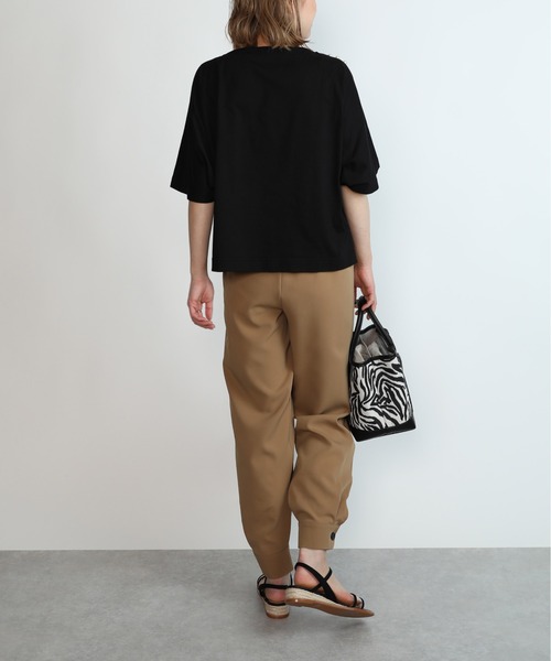 PICCIN(ピッチン)の「ショルダーパールドルマンカットソー(Tシャツ/カットソー・レディース・ブラック/オフホワイト・M)」の11枚目の写真