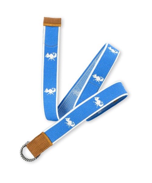 45R（フォーティファイブアール）の「海の左馬のニットベルト（ベルト・レディース・ベージュ/インディゴブルー/ブルー・FREE）」の3枚目の写真