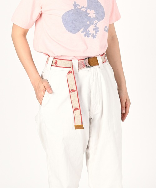 45R（フォーティファイブアール）の「海の左馬のニットベルト（ベルト・レディース・ベージュ/インディゴブルー/ブルー・FREE）」の7枚目の写真