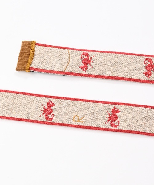 45R（フォーティファイブアール）の「海の左馬のニットベルト（ベルト・レディース・ベージュ/インディゴブルー/ブルー・FREE）」の4枚目の写真