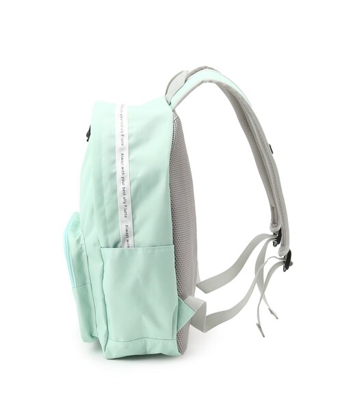 PINK-latte（ピンクラテ）の「◆オーロラテープポケットリュック（バックパック/リュック・キッズ・ブラック/ライトグリーン/ライトパープル・00）」の5枚目の写真