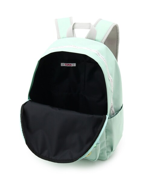 PINK-latte（ピンクラテ）の「◆オーロラテープポケットリュック（バックパック/リュック・キッズ・ブラック/ライトグリーン/ライトパープル・00）」の7枚目の写真