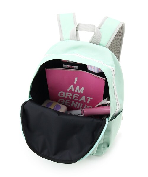 PINK-latte（ピンクラテ）の「◆オーロラテープポケットリュック（バックパック/リュック・キッズ・ブラック/ライトグリーン/ライトパープル・00）」の8枚目の写真