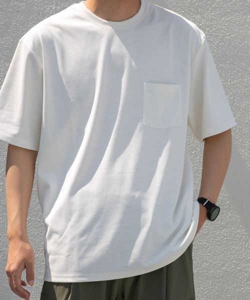 EKAL(エカル)の「『UR TECH ひやサラクール』 アクティブクールタッチTシャツ(Tシャツ/カットソー・メンズ・ホワイト/モカ/ブラック系その他・MEDIUM/LARGE)」の10枚目の写真