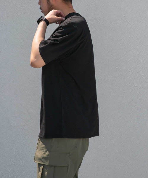 EKAL(エカル)の「『UR TECH ひやサラクール』 アクティブクールタッチTシャツ(Tシャツ/カットソー・メンズ・ホワイト/モカ/ブラック系その他・MEDIUM/LARGE)」の4枚目の写真