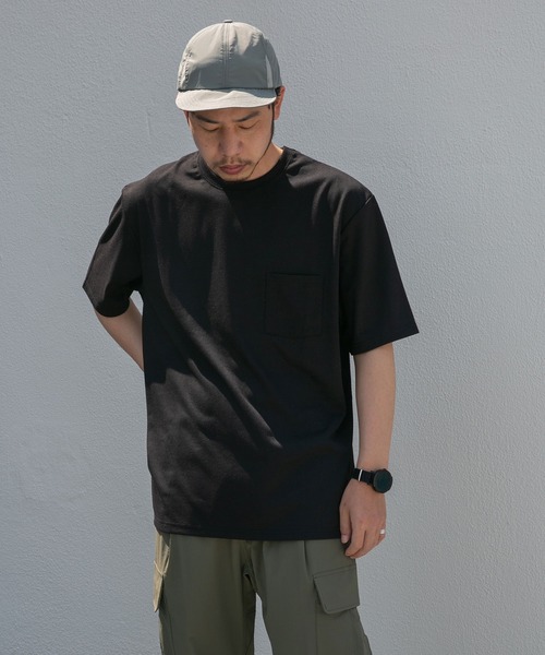 EKAL(エカル)の「『UR TECH ひやサラクール』 アクティブクールタッチTシャツ(Tシャツ/カットソー・メンズ・ホワイト/モカ/ブラック系その他・MEDIUM/LARGE)」の13枚目の写真